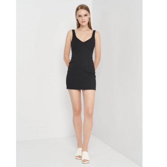 NWOT- Zara Black Mini Bodycon Dress - Picture 1 of 8